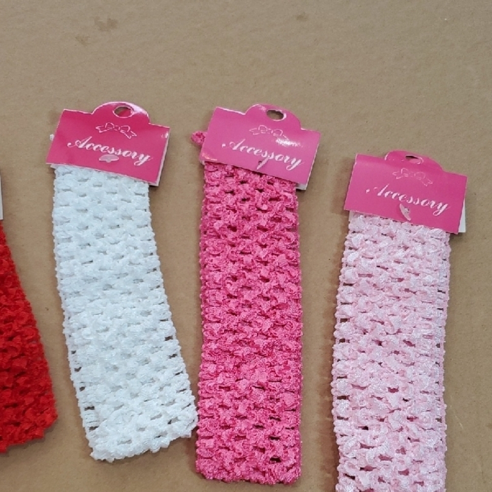 Colorful Crochet Hair Bands Set - Picture 4 of 4